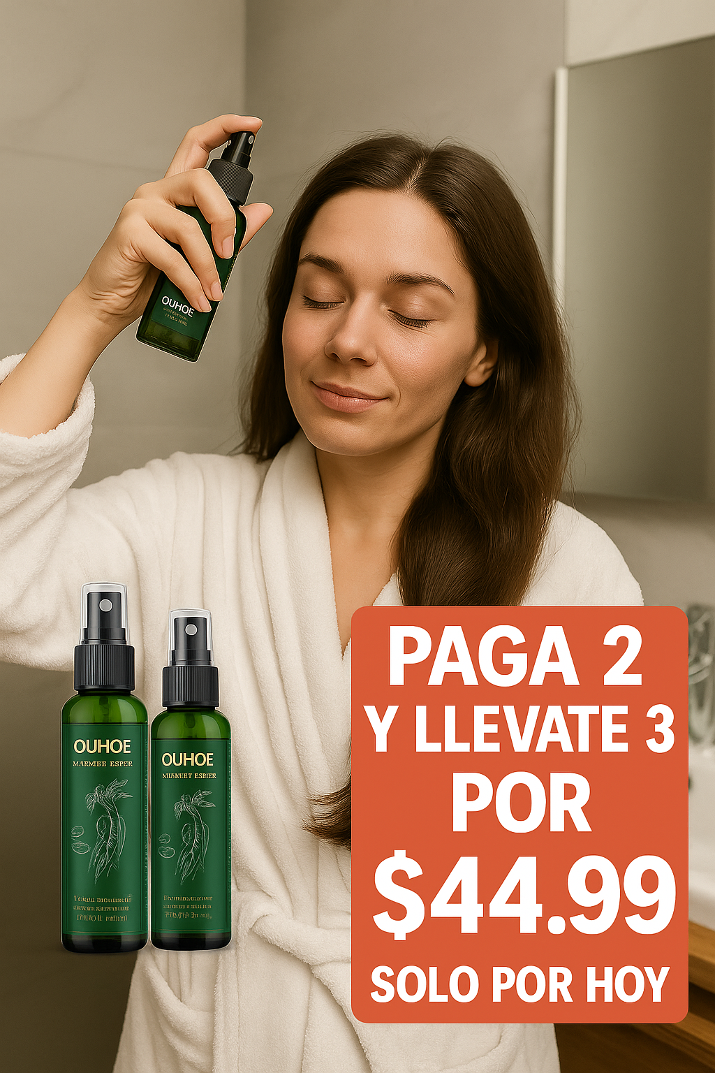 TÓNICO CAPILAR OUHOE-✨ ¿Caída excesiva? ¿Tu cabello ya no crece? Este tónico es para ti.