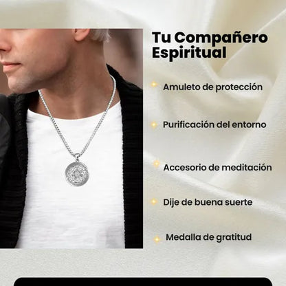 Medalla Arcángel Dominus/ Poder, amuleto, protección