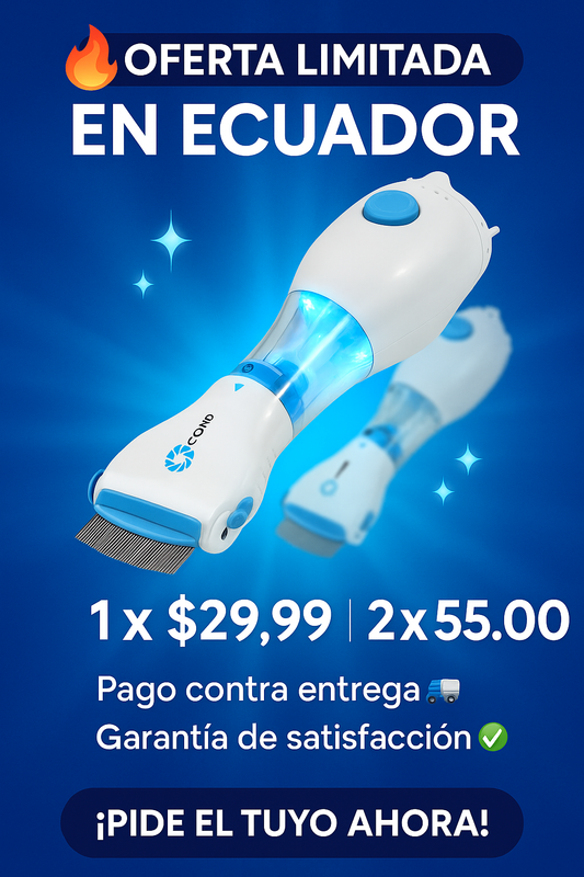 Aspiradora Quita Piojos y Liendres,“¿Lista para eliminar los piojos sin químicos ni estrés?