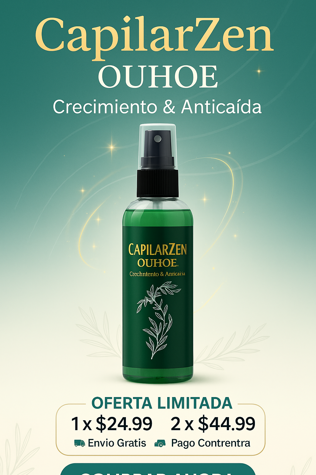 TÓNICO CAPILAR OUHOE-✨ ¿Caída excesiva? ¿Tu cabello ya no crece? Este tónico es para ti.