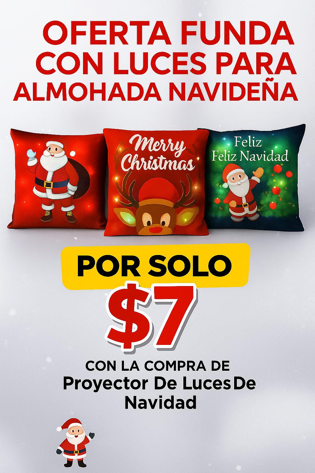 🎄 Funda Navideña con Luces LED -¿quieres una de estas fundas?”